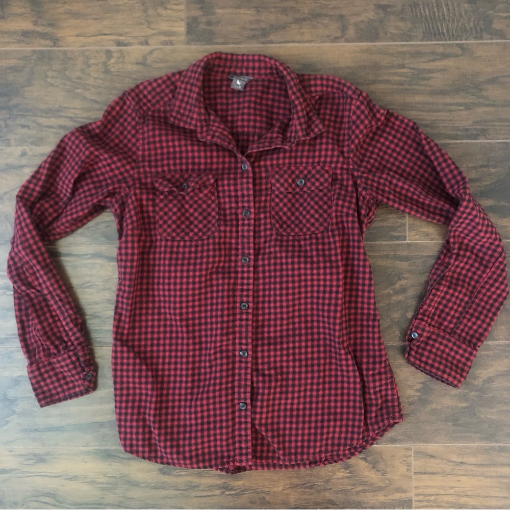 Eddie Bauer Women’s Buffalo Plaid Button Fromt Shirt